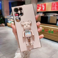 TahTicMer Xiaomi Redmi Note 10 Pro Uyumlu Kılıf Baby Gizli Standlı Silikon Tutuculu Katlanabilir Lazer Tpu