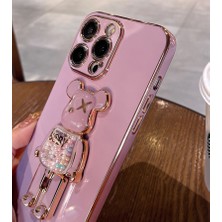 TahTicMer Apple iphone 11 Pro Uyumlu Kılıf Baby Gizli Standlı Silikon Tutuculu Katlanabilir Lazer Tpu