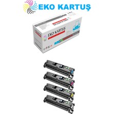 Eko Kartuş Hp Color Laserjet 2840 Set 4 Renk  (122A) Muadil Toner