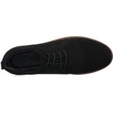 Costo Shoes AG4296-1 Siyah Süet Deri Dayanıklı Termo Taban Büyük Numara Ayakkabı