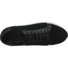 Costo Shoes HKN141 Siyah Dana Süet Deri Erkek Spor Ayakkabı Hafif Termo Taban Rahat Geniş Kalıp Şık Tasarım