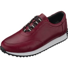 Costo Shoes DORA-2023 Bordo Dana Derisi Rahat Geniş Kalıp Hafif Taban  Erkek Spor Ayakkabısı