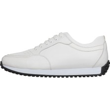 Costo Shoes YC2023 Beyaz Deri Erkek Spor Ayakkabı Rahat Hafif Taban Geniş Kalıp