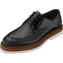 Costo Shoes VLV219 Siyah Deri Rahat Hafif Eva Taban Premium Serisi