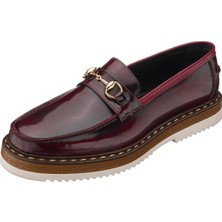 Costo Shoes SNM1910 Bordo Açma Deri Eva Rahat Hafif Taban Giydirimi Rahat Geniş Kalıp Özel Seri El Işçiliği