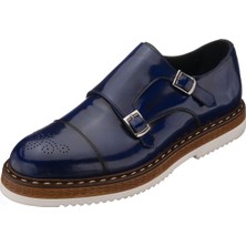 Costo Shoes PST321 Lacivert Açma Deri  Hafif Rahat Eva Taban Premium Serisi