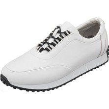 Costo Shoes DORA-2023 Beyaz Dana Derisi Rahat Geniş Kalıp Hafif Taban  Erkek Spor Ayakkabısı