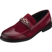 Costo Shoes TR1071 Bordo Deri Özel Seri El Işçiliği Rahat Şık Tasarım Premium Serisi