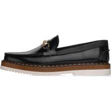 Costo Shoes SNM1910 Siyah Açma Deri Eva Rahat Hafif Taban Giydirimi Rahat Geniş Kalıp Özel Seri El Işçiliği