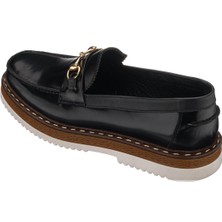 Costo Shoes SNM1910 Siyah Açma Deri Eva Rahat Hafif Taban Giydirimi Rahat Geniş Kalıp Özel Seri El Işçiliği