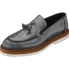 Costo Shoes ALP76 Gri Açma Deri Hafif Rahat Eva Taban Rahat Geniş Kalıp Premium Serisi