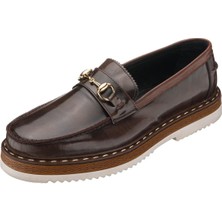 Costo Shoes SNM1910 Kahve Açma Deri Eva Rahat Hafif Taban Giydirimi Rahat Geniş Kalıp Özel Seri El Işçiliği