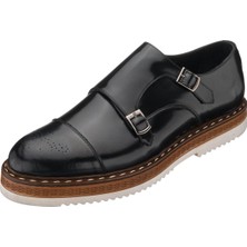 Costo Shoes PST321 Siyah Açma Deri  Hafif Rahat Eva Taban Premium Serisi