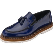 Costo Shoes ALP76 Lacivert Açma Deri Hafif Rahat Eva Taban Rahat Geniş Kalıp Premium Serisi