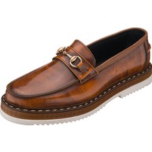 Costo Shoes SNM1910 Taba Açma Deri Eva Rahat Hafif Taban Giydirimi Rahat Geniş Kalıp Özel Seri El Işçiliği