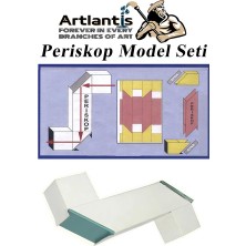 Artlantis Periskop Yapım Seti 1 Paket Karton Periskop Model Seti Aynalı Okul Sınıf Deney Seti