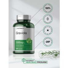 Horbaach Graviola Extract 2000 mg 120 Capsules, Non-Gmo, Gluten Free, Soursop,  Horbaach