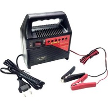 Aras Moto Motosiklet Akü Şarj Cihazı 12 Volt 6 Amper Ledli Göstergeli Akü Şarj Cihazı