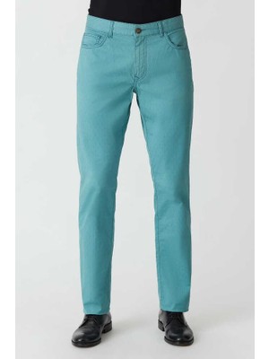Bisse Erkek Slim Fit Nakışlı Spor Pantolon YEŞİL BPNS16Y16304_D47