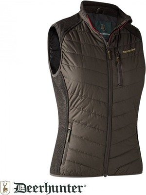 Deerhunter Lady Caroline Kahve Kadın Yelek 38 %100 Polyester Çok Cepli ve Dayanıklı Kumaş