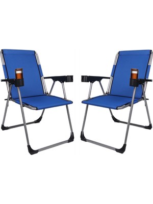 Alin Metal 2''li 140 Kğ Taşıma Kapasiteli Lüks Kamp Sandalyesi