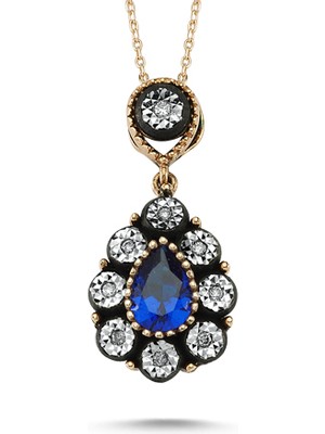 Assos Safir Renkli Elmas Kolye