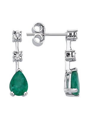 Assos Zümrüt Pırlanta Fantezi Küpe