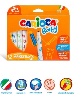 Carıoca Baby - Keçeli Boya Kalemı Jumbo – 12 Parça