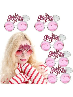 Pandoli Bekarlığa Veda Tek Taş Yüzük Konsept Bride To Be Parti Gözlüğü 5 Adet