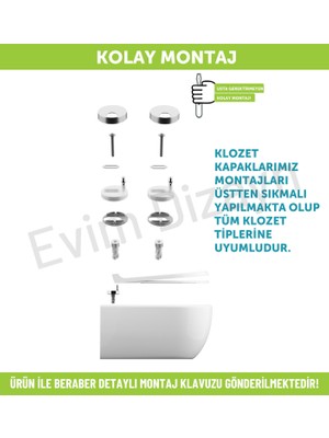 Aqua Bagno Thin   Yavaş Kapanan Klozet Kapağı - Duroplast-Yavaş Kapanan