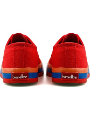 Benetton Yeni Sezon Kadın Spor Ayakkabı BN30176 Kırmızı