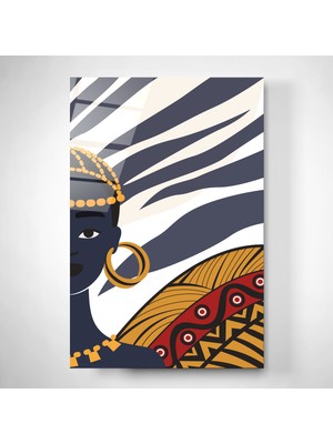 Hinora Afrika Cam Tablo, Dekoratif Cam Tablo