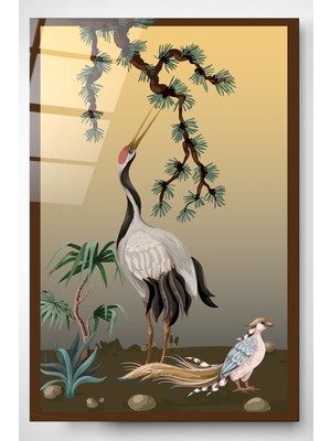 Hinora Pelikan Cam Tablo, Dekoratif Cam Tablo