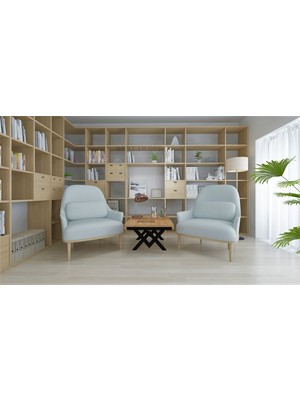 Deryawood Masif Ahşap Walnut Orta Sehpa 85*85  cm