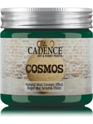 Cadence Cosmos Doğal Mat Seramik Efekti CS12 Zümrüt Yeşili 150ML Başkent Hobi