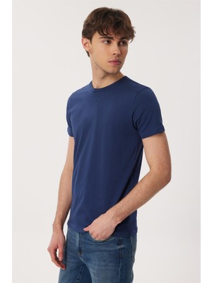 Lee Cooper Wıllıam Erkek O Yaka T-Shirt Lacivert