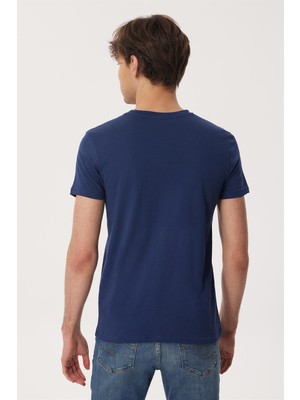 Lee Cooper Wıllıam Erkek O Yaka T-Shirt Lacivert