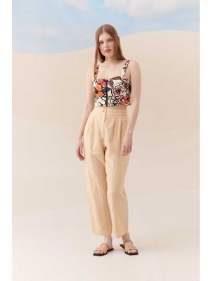 ROMAN Astarlı Pantolon Naturel Y2312080_069