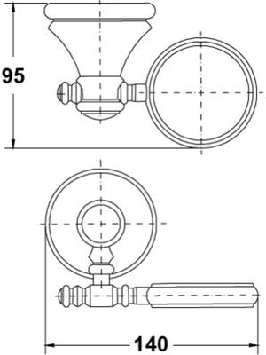 Hafele Cali Brass Diş Fırçalık