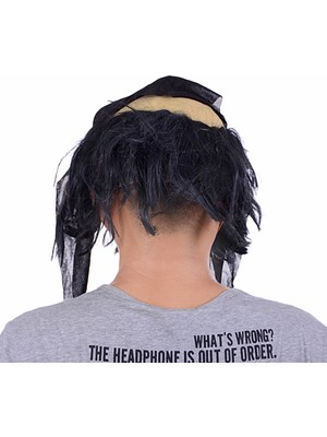 Lateks Saçlı Sakallı Korsan Maskesi (3791)