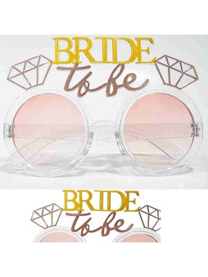 Pandoli Bekarlığa Veda Tek Taş Yüzük Konsept Bride To Be Parti Gözlüğü Şeffaf Renk 5 Adet