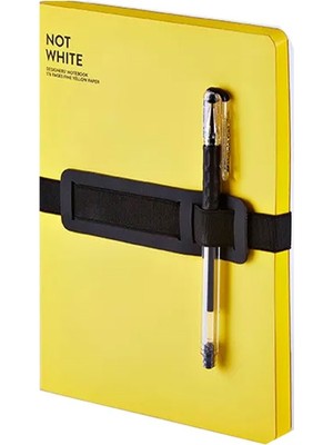 Nuuna Not White Sarı - Çizgisiz Defter