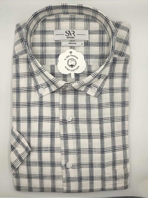 Süvari  Pamuk Kısa Kol Regular Tek Cepli Gömlek