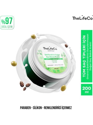 TheLifeCo Hairfood Değerli Yağlar Serisi Durulanmayan Doğal Saç Bakım Kremi  200 ml