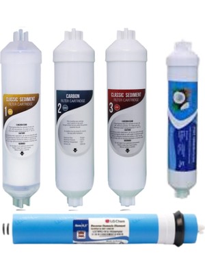 Lg Su Arıtma 5'li Filtre Seti (Lg Membran)
