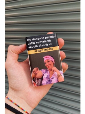 Ludio Pembe Paradan Kıymatlı Standart Plastik Sigara Tabakası Kutusu