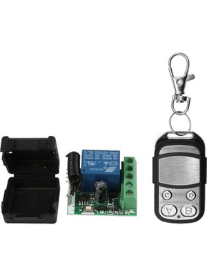 12V 10A 433 Mhz 1 Kanallı Kablosuz Rf Alıcı Röle Modül Kutulu Kumandalı