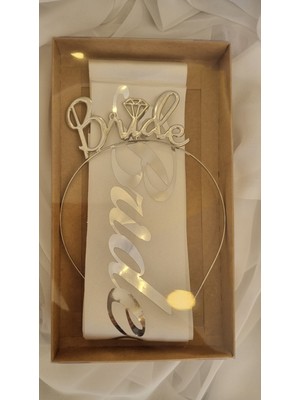 Party Housee Organizasyon Bride To Be  Taç ve Kuşak 2'li Set