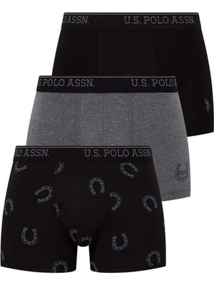 U.S. Polo Assn. 80304 Erkek 3'lü Boxer-Mix