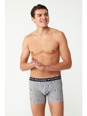 U.S. Polo Assn. 80484 Erkek Modal Boxer-Gri